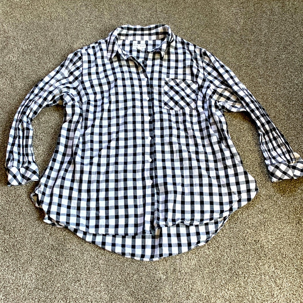 Buffalo check button down shirt 3x